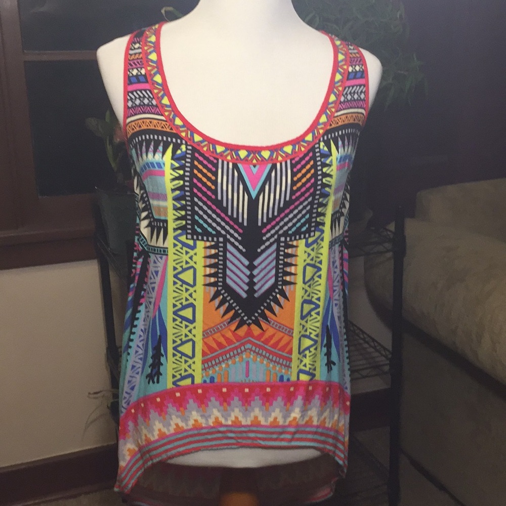 Gorgeous high low razor back tank